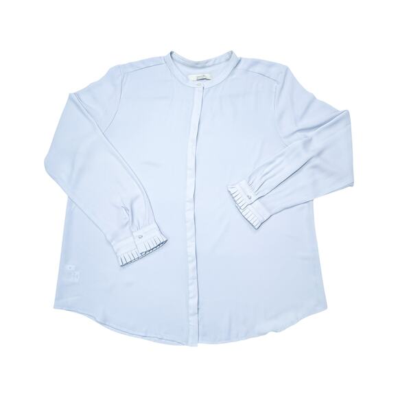 LOFT -Soft Blue Blouse - Pearl Accent - Women’s XL - Picture 4 of 7